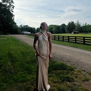 Show Me Your MuMu Halter Neck Maxi Dress